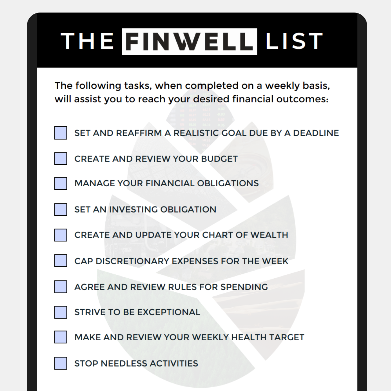 the finwell list